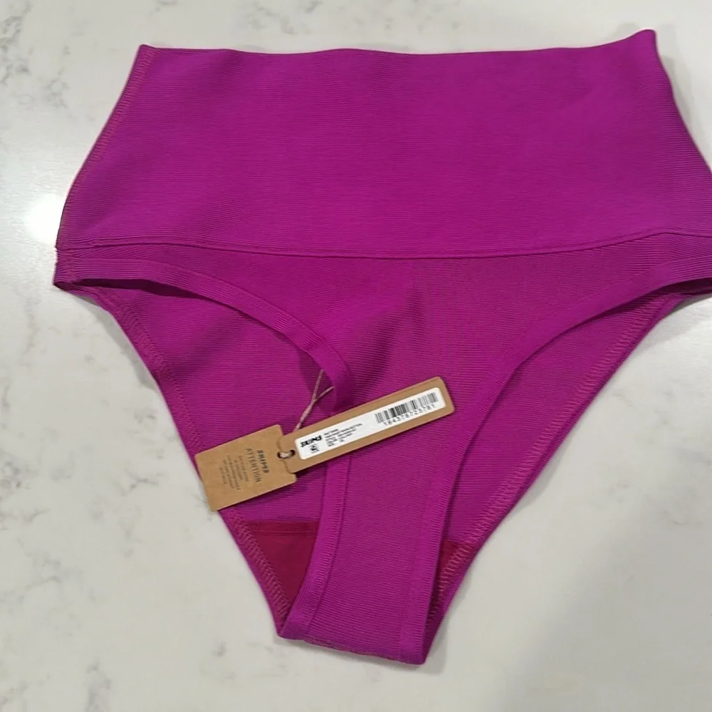 Skims Knit Beachwear High Waisted Bottom - Lollipop Size XS